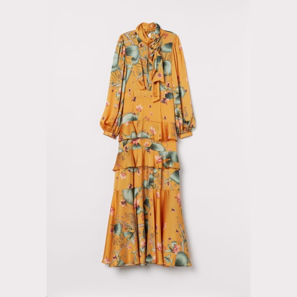 Johanna Ortiz x H&M Long Dress with Scarf Collar - Picture 1 of 7